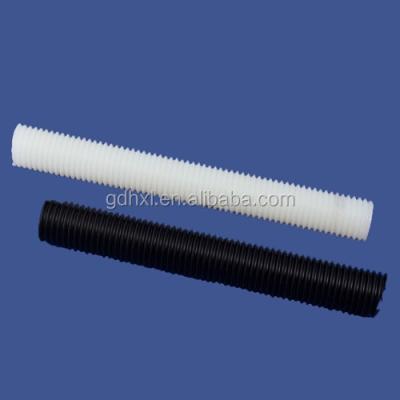 China M6 M8 M10 M12 M16 M18 M25 Nylon Black White Nylon Plastic Thread Rod for sale