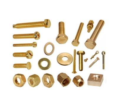 China ZINC Factory Supply Screws Brass Nuts Washers Hardware Various Fasteners for sale