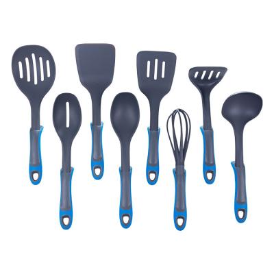 China Sustainable 8Pcs Food Grade Plastic Nylon Kitchen Utensils Sets Cooking Instruments Cooking Tools for sale