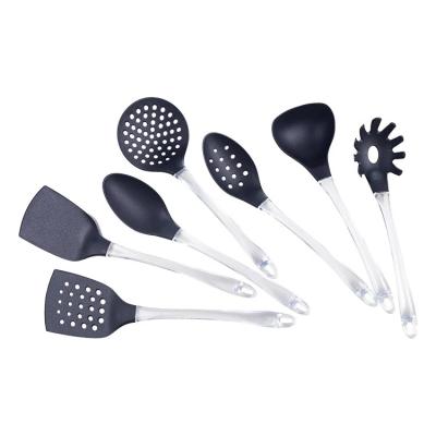 China Sustainable OEM Factory Wholesale 7Pieces In 1 Nylon Kitchenware Kitchen Utensils Set For Cooking Heat Resistant for sale