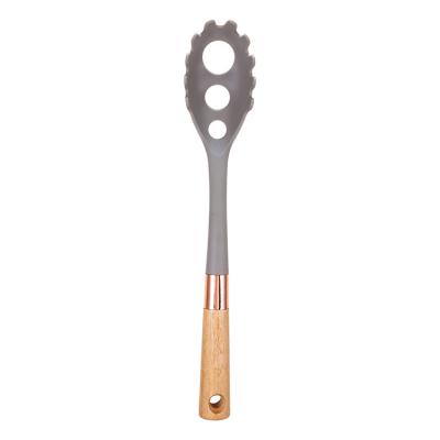 China Wholesale Price Viable Steaming Tools 6 Piece Wooden Handle Nylon Kitchen Utensils For Cooking Spaghetti for sale