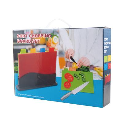 China Factory Direct Selling Environmental Protection Viable Plastic Colorful Polyethylene Chopping Board Chopper for sale