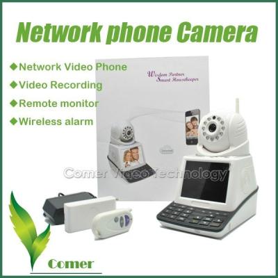 China White H.264 ADPCM P2P IP Camera , 5V 2A 32G SD Card Network Phone Camera for sale