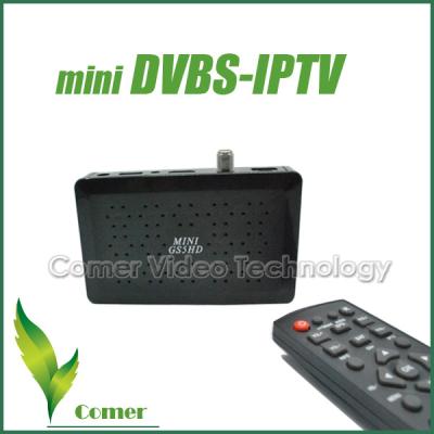 China Ethernet RS232 Europe IPTV+DVB-S2 , Black HDMI 3G Digital Hd Set Top Box for sale