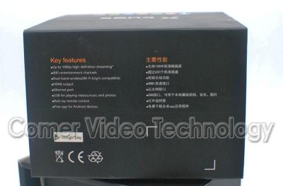 China androide negro 4.2.2 de Google del SET-TOP BOX del chino IPTV del 802.11 b/g/n WiFi Bluetooth en venta