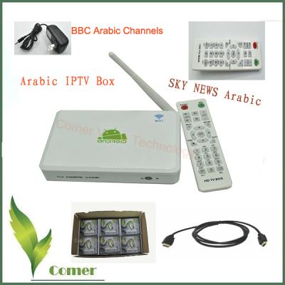 China Arabische IPTV 500 plus Androïde Speler 4.0 van de Server Androïde Arabische IPTV Doos OSN Te koop