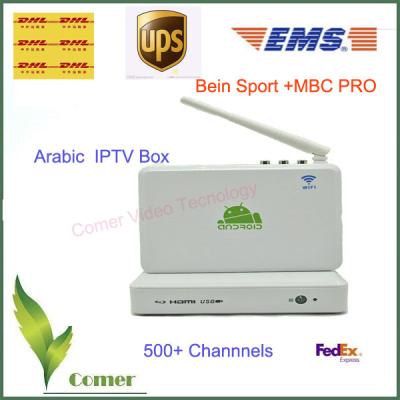 China HD de androïde 5V Speler van TV van gelijkstroom Arabische IPTV met 90 - 250V Verrichtingsvoorwaarde Te koop