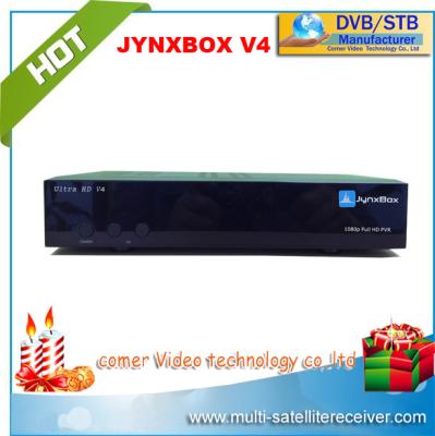 China Jynxbox V4 Ultra DVB-S2 Satellite Receptor With 800 SDRAM 400MHz 32bit CPU for sale