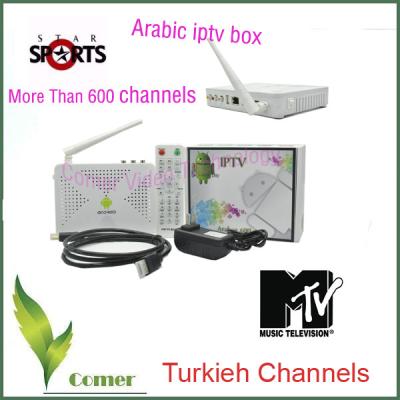 China High Definition Turkish IPTV Box Android 4GB Nand Flash DDR3 1G RAM for sale