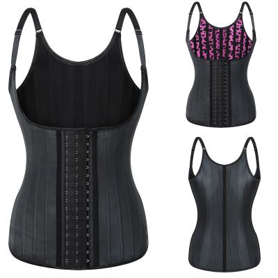 China Wholesale Custom Antibacterial Logo Detachable Two Strap Thigh Trimmer Slim Corset Women Plus Size Latex Shaper Waist Trainer Vest for sale