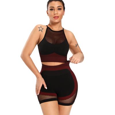 China Bodytrainer New Arrival Antibacterial Workout Sets For Women 2 Piece High Elasticity Yoga Panties With Sports Bra Gym Clothing Set for sale