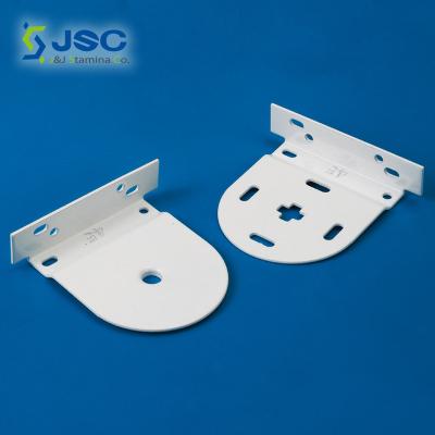 China Minimalist bracket (with wing) for RU-45 idle end side, white-45mm control roller part-window blind chain blind components for sale