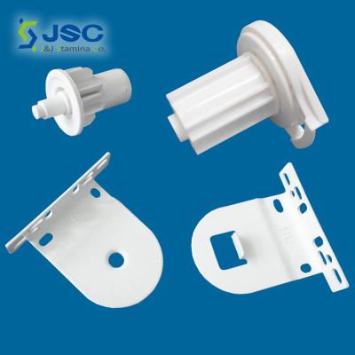 China Plastic+Metal blind roller control assembly, clutch + idler spring end+ brackets with wing - 38mm chain blind control roller parts for sale