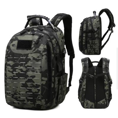 China 500d Cordura Anti Theft Molle Heavy Duty Laptop Backpack Waterproof Combat Tactical Military Bag for sale