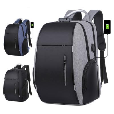 China With Temptation Wholesale Male Anti-theft USB Backpack Goods USB Smart Business Backpack With Code Lock for sale