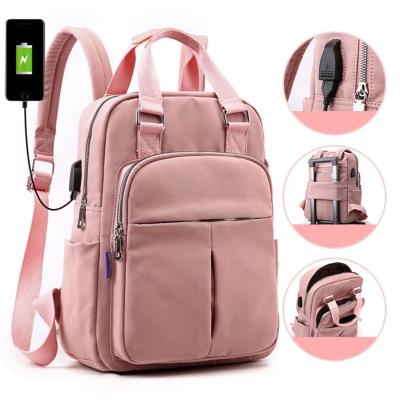 China With USB 2021 Hot Products Fashion Large Capacity Usb Charging Style Laptop Backpack Preppy Schoolbag Bagpack for sale