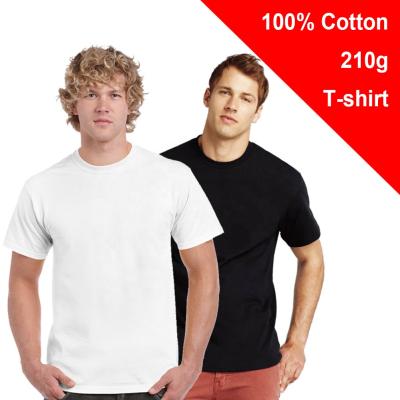 China Breathable 180gsm 100% Promotional T Shirts , Cotton Custom Logo Printing Plain White T Shirts For Men for sale