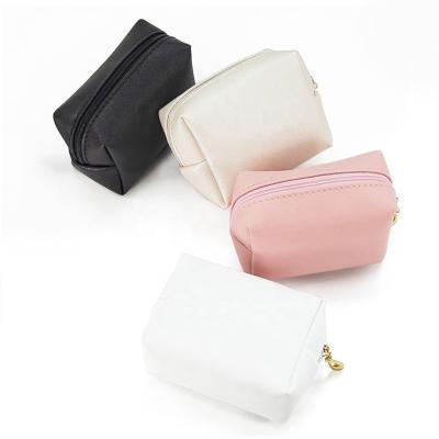 China Cosmetics Case Wholesale Custom Makeup Bag Travel Pu Logo Private Label Small Pink Cosmetic Bag for sale