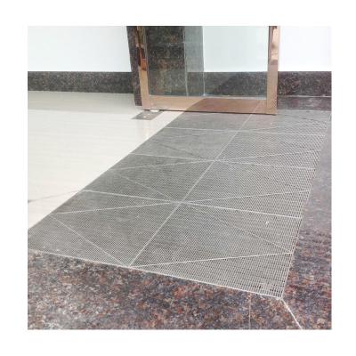 China Module Stainless Steel Entrance Mats / Stainless Steel Dust Collection Gridline / Anti-Slip Entrance Flooring Gratings for sale