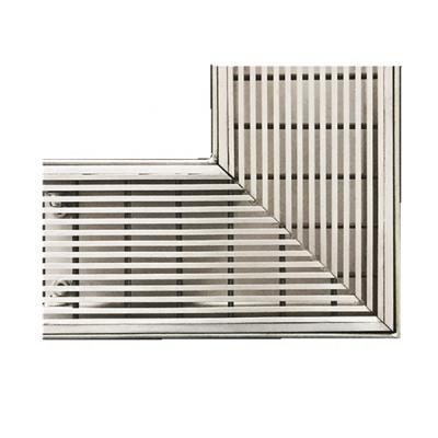 China Long Stainless Steel Bathroom Garage Modern Linear Floor Drain / Rectangular Floor Drain for sale