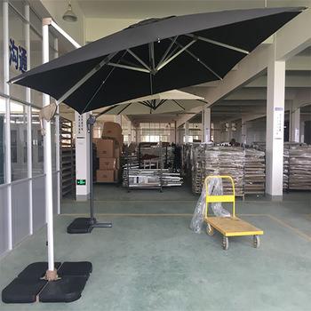 China Wholesale Outdoor Roman Outdoor Large Patio Umbrella Cantilever Furniture Steel Beach Umbrella for sale