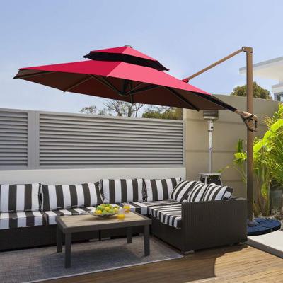 China Wholesale Outdoor Furniture Beach Umbrella Luxury Hotel Garden Restaurant Portable Windproof Sun Umbrella for sale