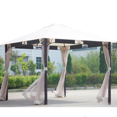 China Outdoor Custom Modern Iron Gazebo Outdoor Beach Leisure Swing Massage Gazebo for sale