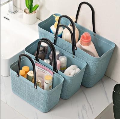 China 2021 Newest Household Decor Sustainable Plastic Bathroom Organizer Home Universal PE Others Storage Baskets for sale