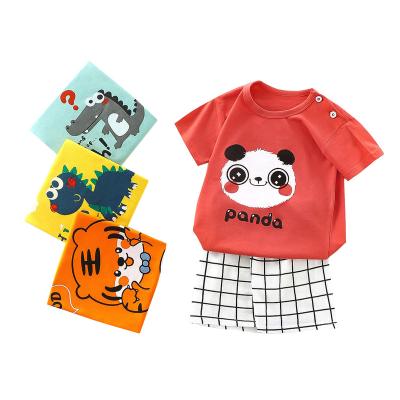 China Comfotable EVERYSTEP Boy Girl Clothes Set Pajamas Summer Baby Toddler Short Sleeve T-shirt Kids Shorts Two Piece Set for sale