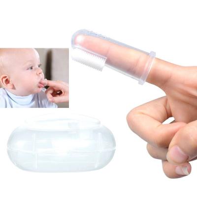 China ABS+Silicone Everystep Baby Toothbrush Finger Toothbrush for Baby and Toddler Soft Silicone Kids Toothbrush with Case Set for sale