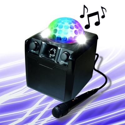 China Wireless Karaoke Speaker 15W Wireless With 3W Flashing Disco LED Light For Party for sale