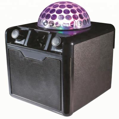 China 2019 BSCI Factory OEM Wireless Disco Party Lights Speaker Karaoke Flash Tooth LED Wireless Portable Blue Speakers for sale