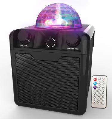 China OEM Wireless Disco Party Lights Instant LED 15W Portable Wireless Karaoke Speaker for sale