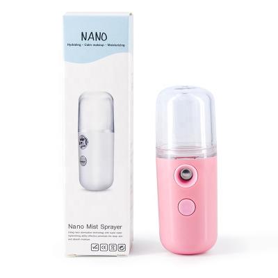 China Mini Moisturizer Atomizer Nano Spray Water Replenisher Portable Plug Rechargeable Disinfection Facial Steamer for sale