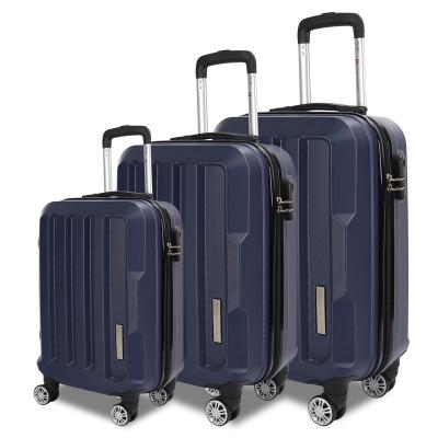 China Long-distance Travel Popular Design ABS Airwheel Luggage Set Travel Large Suitcases 4 Wheel Spinner Luggage Cheap Custom aluminum Luggage for sale