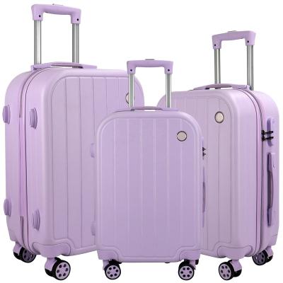 China Long-distance Travel Factory Wholesale Aluminum Frame Carry On abs Luggage suitcase sets Hard Shell candy colour Luggage Travel Bag Luggage for sale