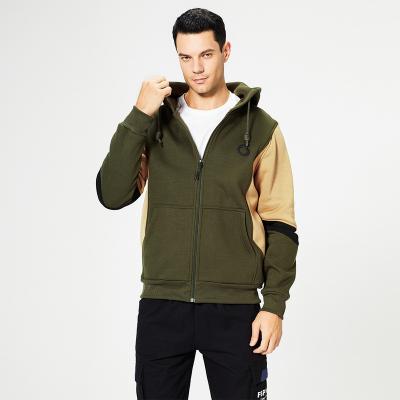 China Anti-pilling 2021 new autumn/winter men's cardigans color match against color fashion hoodies men's and women's casual sports tops for sale