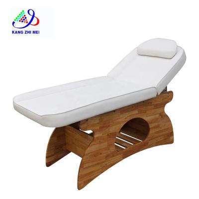 China Easy Clean High Quality Stronger Spa Facial Table Salon Beauty Wooden Massage Bed for sale