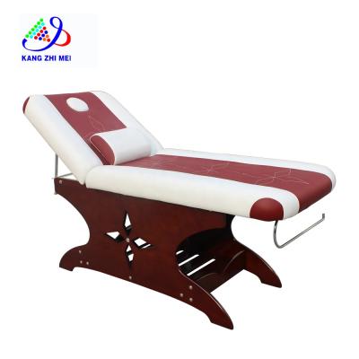 China Professional Mediterranean 2 Section Beauty Salon Bakcrest Table Bed Chair Adjustable Massage Facial Bed For Sale for sale