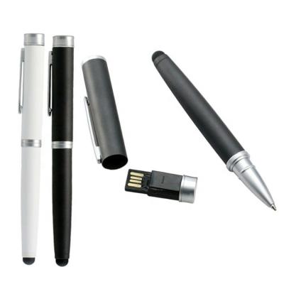 China Best Quality Metal Ballpen Metal USB With Capacitive Stylus Pen Cheap Pen Shape Drives Volume For Gifts for sale