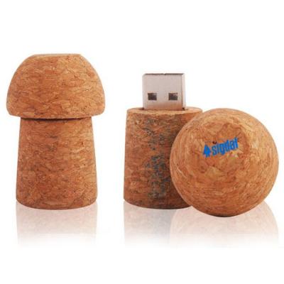 China High Quality Logo Wood Cork 256MB 512MB 1GB 2GB 4GB 8gb Usb Flash Drive USb Lasering Flash Stick for sale