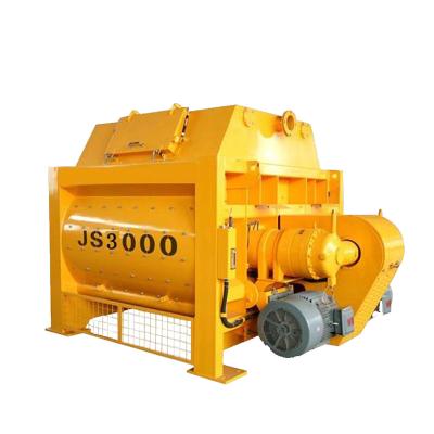 China Airtight Condition For All Procedures New Product Best Price Horizontal Double Shaft js3000 Concrete Cement Mixer for sale