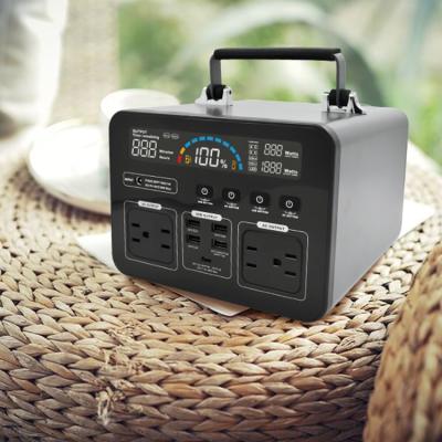 China Portable Camping Lifepo4 500w Mini Mobile Multiple Waterproof Charging Solar Power Bank Travel Station Backup Charger for sale