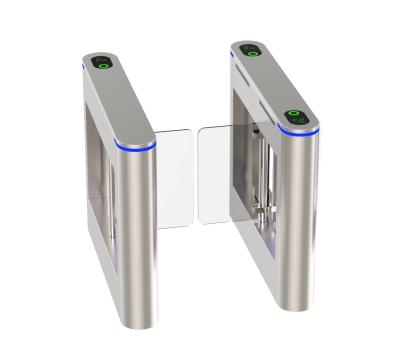 China Cantonk Access Control System Swing Stainless Steel Optional 304 Double Door Single Anti-collision Two Sides Humanized S186GS for sale