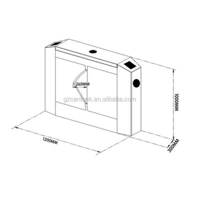 China 2021 304 Stainless Steel Cantonk Hot High Speed ​​Lane Turnstiles Automatic Gate S300GD for sale