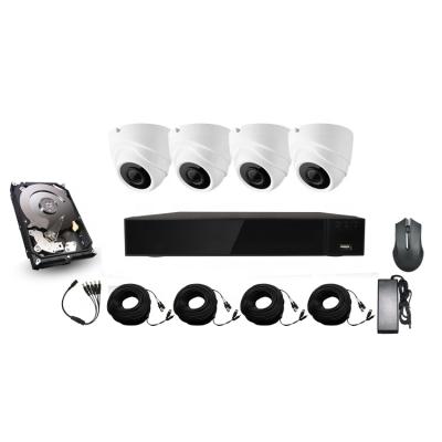 China CCTV Surveillance System 4CH DVR/XVR Kit 1080P 4CH 1080P 2MP Plastic Dome XVR XVRHCDA420P4FK500CDP for sale