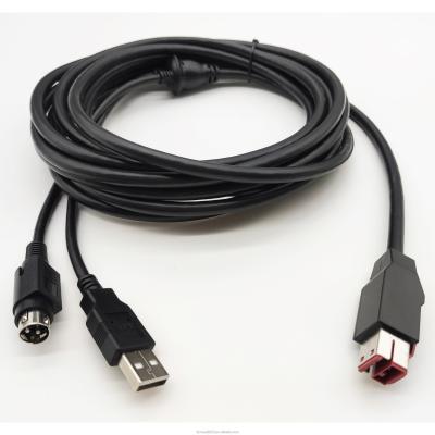 중국 OEM ODM USB DC24V 케이블 24V 로 호시든 USB-B 판매용