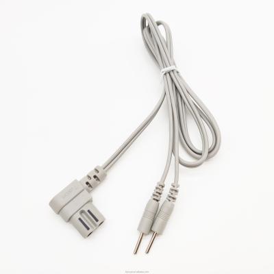 Cina Socket To 2.0mm DC Pin Connector Lead Wire TENS Unità elettrodo ago Cavi medici personalizzati in vendita