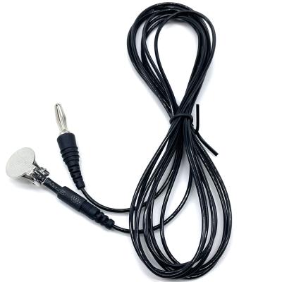 China 4.0mm Plug de plátano a 15mm Clip de oreja Arnés personalizado para el cuidado médico en venta