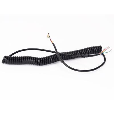 China OEM High Flexible Coiling Cables Spiral Spring Wire Harness Automatic Cable Coiler Te koop